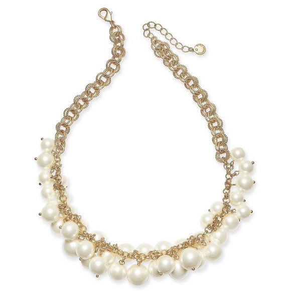 Charter Club Gold-Tone Kiska Pearl Collar Necklace - Picture 1 of 1